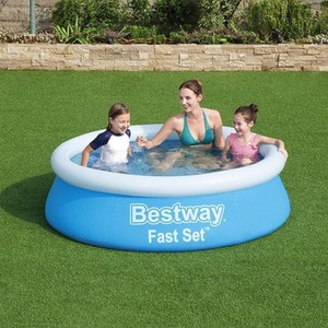 Bestway Fast Set Family Paddling Pool - Light Blue by Bestway