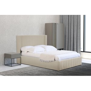 Olivia Ottoman Bed - Cream / King