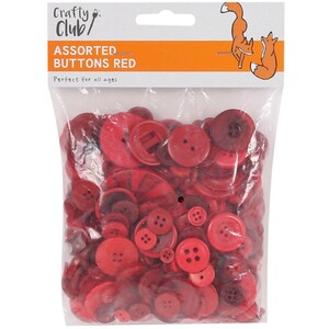 Assorted Buttons - Red by Crafty Club