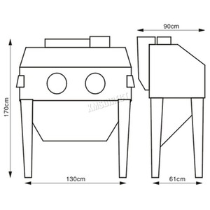 Switzer NEW Industrial Sand Blaster Heavy Duty - Grey by Switzer