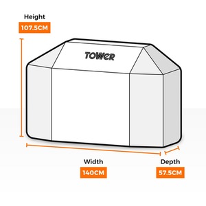 3 Burner Gas BBQ Cover - Black by Tower