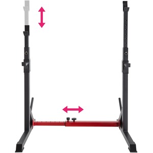 Squat Rack Apollo - Black by tectake