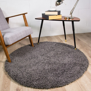 Soft Value Grey Shaggy Area Rug by The Rug House
