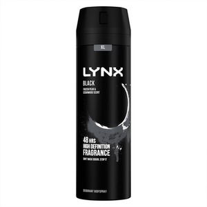 Lynx XL 48-Hour Odour Protection Body Spray Deodorant, 3 or 6 Pack, 200ml - Black / 3 by Lynx