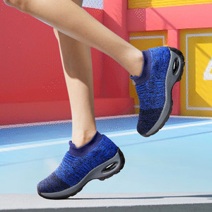 Knit Mesh Outdoor Socks Shoes - Blue + Grey / UK 7 / EU 40 by komore