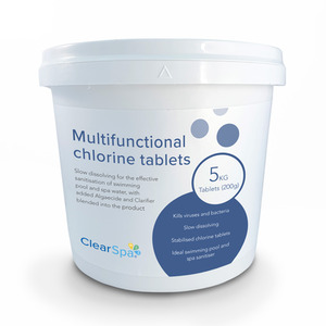 ClearSpa Multifunctional 20g Chlorine Tablets - ClearSpa Multifunctional 20g Chlorine Tablets / 5kg by ClearSpa
