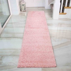 Soft Value Blush Pink Shaggy Area Rug by The Rug House