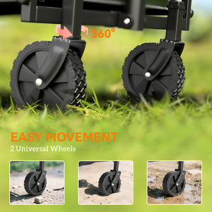 Outsunny 41L Festival Trolley on Wheels - Green by Outsunny