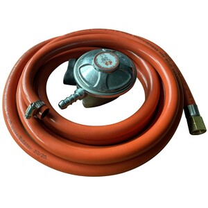 Teamson Home UK Propane Gas Regulator Standard Clip On Hose for Gas Fire Pits - Yellow by Teamson Home