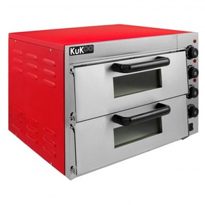 KuKoo 16 Twin Deck Electric Pizza Oven - Red by Kukoo