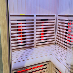 Quadrant Infrared Twin Indoor Sauna - Canadian Spruce / 150cm by Insignia