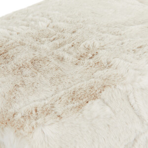 Rabbit Faux Fur Throw - Champagne / Extra Large by Divante
