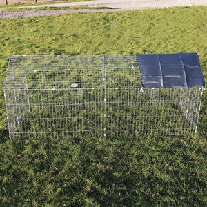 Metal Pet Run with Sunshade and Roof - Steel by Easipet