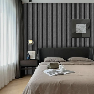 Matteo Acoustic Slat Wall Panels - Grey Oak / 1 by Matteo