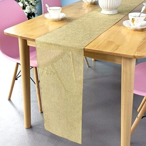 Hessian Table Runners - Champagne by Trimming Shop