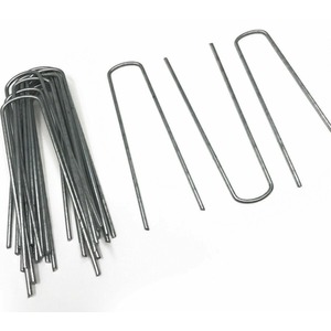 U Tent Peg - Weed Control Pegs - Silver by Garden Mile