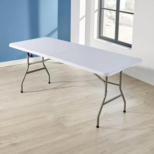 Home Source Folding 5FT Trestle Table - White by Home Source
