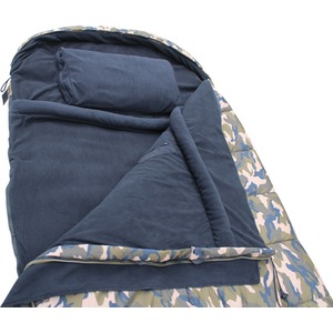 CARPZILLA Sleeping Bag Carp Fleece Lined with Pillow - Camouflage by CARPZILLA