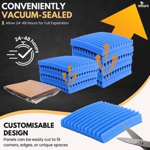 Self-Adhesive Acoustic Wall Panels - Peel and Stick Soundproofing Panels by NOVECRAFTO