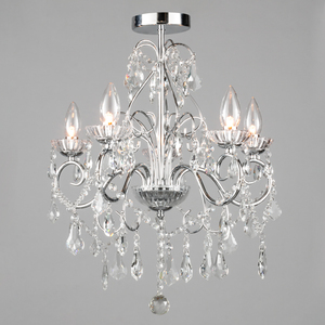 Vara Bathroom Chandelier - Chrome / 56.5cm by Litecraft