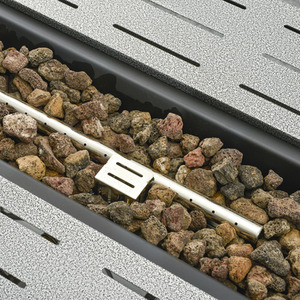 Outsunny Propane Gas Fire Pit Table - Black by Outsunny