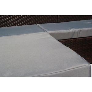 5Pcs Rattan Garden Furniture Set - Brown by BIRCHTREE