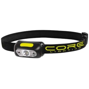 Core Rechargeable Head Torch 200 Lumens Motion Sensor Adjustable Head Strap - Black by CORE lighting