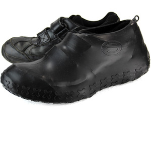 Shoe Covers Reusable Silicone Waterproof Protector - Black by Actiasgear