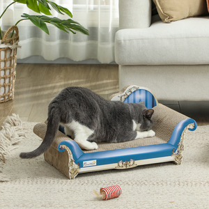 PawHut 2 in1 Cat Scratching Board - Blue by PawHut