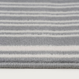Grey Striped Cut To Measure Stair Carpet Runner 60cm Wide by The Rug House