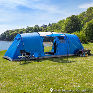 Hexton 6 Man XL Tunnel Tent - Blue by Trail