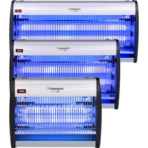 Electric LED Indoor UV Light Insect Fly Killer - Silver / 16W by Xterminate