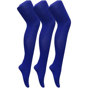 3 Pair Coloured Opaque 80 Denier Plain Block Colour Tights by Sock Snob