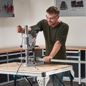 wolfcraft Drill Stand For Accurate & Safe Stationary Drilling - Silver by wolftcraft