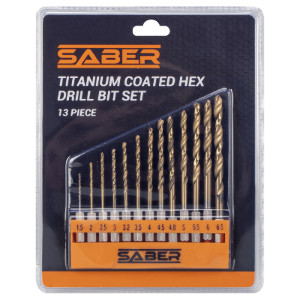 Saber Thirteen Piece Hex Drill Bit Set by Saber