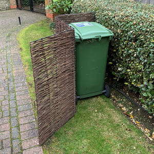 Willow Wheelie Bin Screen - Brown / Single by Selections