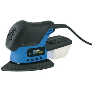 Storm Force Tri-Base Detail Sander - Blue by Draper