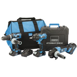 Draper Storm Force 20V Cordless Mega Kit (8 Piece) by Draper