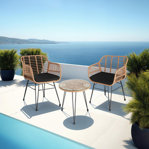 Molfetta Rattan Furniture Set - nature by tectake