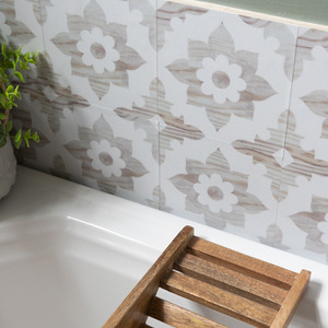 Quadrostyle CAMPAGNE IN WOOD Wall Tile and Furniture Vinyl Stickers - Beige / 30cm by Quadrostyle