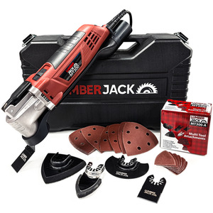 Lumberjack Variable Speed Multi Tool 300W with 29 Accessories Included - Red by Lumberjack