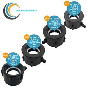IBC S60x6 (2 inch) Female to (2 inch) BSP Female - Black / 0.08kg by DNA PACKAGING LTD