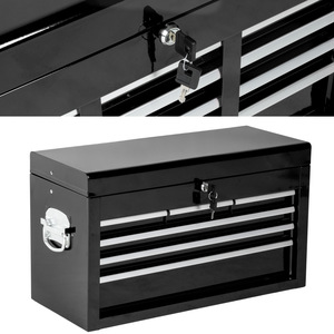 Tool Chest with 8 Drawers - Black by tectake