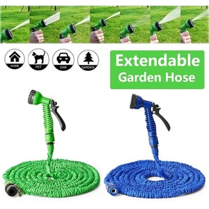 Garden Expanding Magic Hose Flexible Durable Water Pipe - Blue / 50ft by Shatchi
