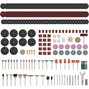 225 Piece Rotary Tool Accessories Set. Dremel Compatible Accessory Bits - Multi by Hi-Spec