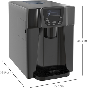 HOMCOM Ice Maker Machine with 3L Tank - Black by HOMCOM