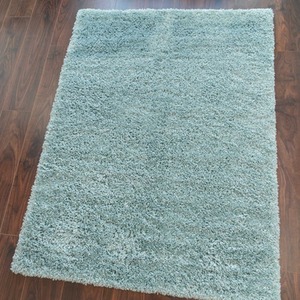 Super Soft Duck Egg Blue Shaggy Living Area Rug by The Rug House