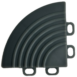 Corners for Nicoman Garage Floor Tiles - Black by Nicoman