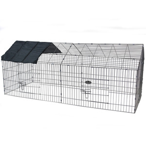 Metal Pet Run with Sunshade and Roof - Steel by Easipet