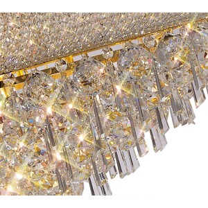 Alexandra Ceiling Pendant Chandelier 20 Light French Gold, Crystal - Gold